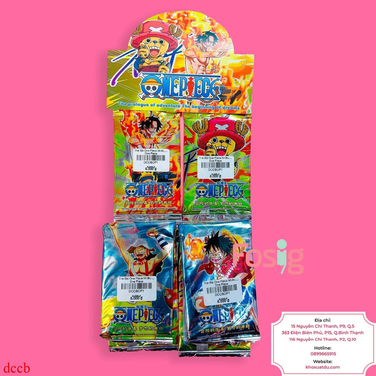 Thẻ Bài One Piece Nhiều Hình