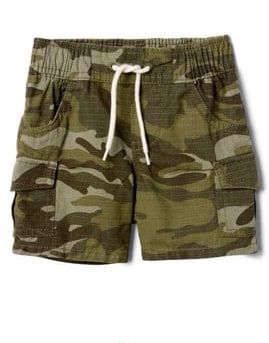  [3m-6m; 9-12m] Quần Short Gp bé trai - Xanh Lính 