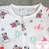  [13-16kg] Set 2 Romper Body Đùi Cho Bé Gái HM - Trắng Hồng Minnie 