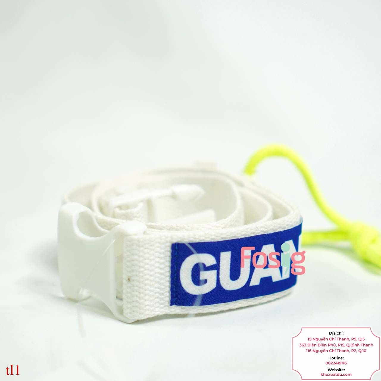 Thắt lưng vải cho bé trai- Trắng Guangpai