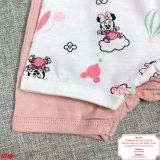  [13-16kg] Set 2 Romper Body Đùi Cho Bé Gái HM - Trắng Hồng Minnie 