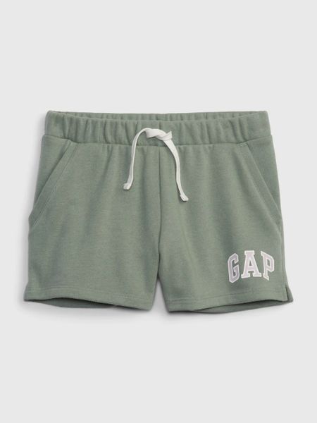  [24-27kg ; 33-37kg] Quần Short Nỉ GP Bé Gái - Xanh Rêu GP 