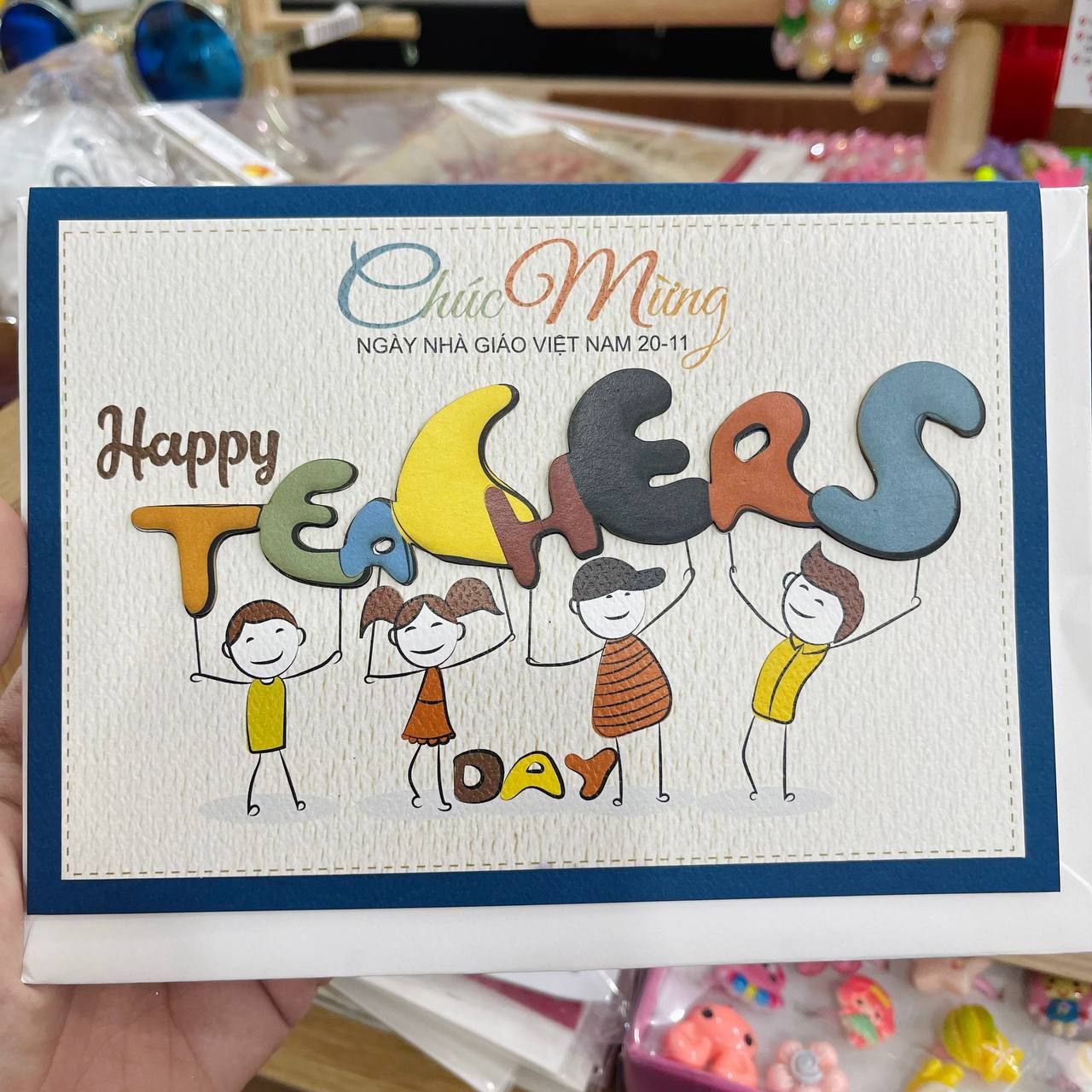 Thiệp Chúc Mừng Kèm Phong Bì Ngày 20/11 - Thiêp To Handmade