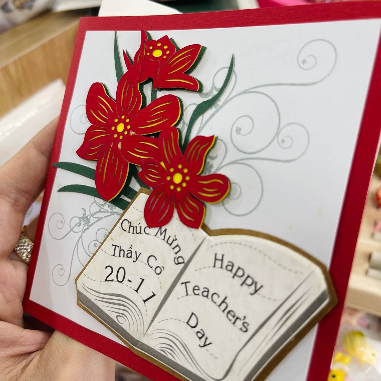 Thiệp Chúc Mừng Kèm Phong Bì Ngày 20/11 - Thiêp Nhỏ Handmade