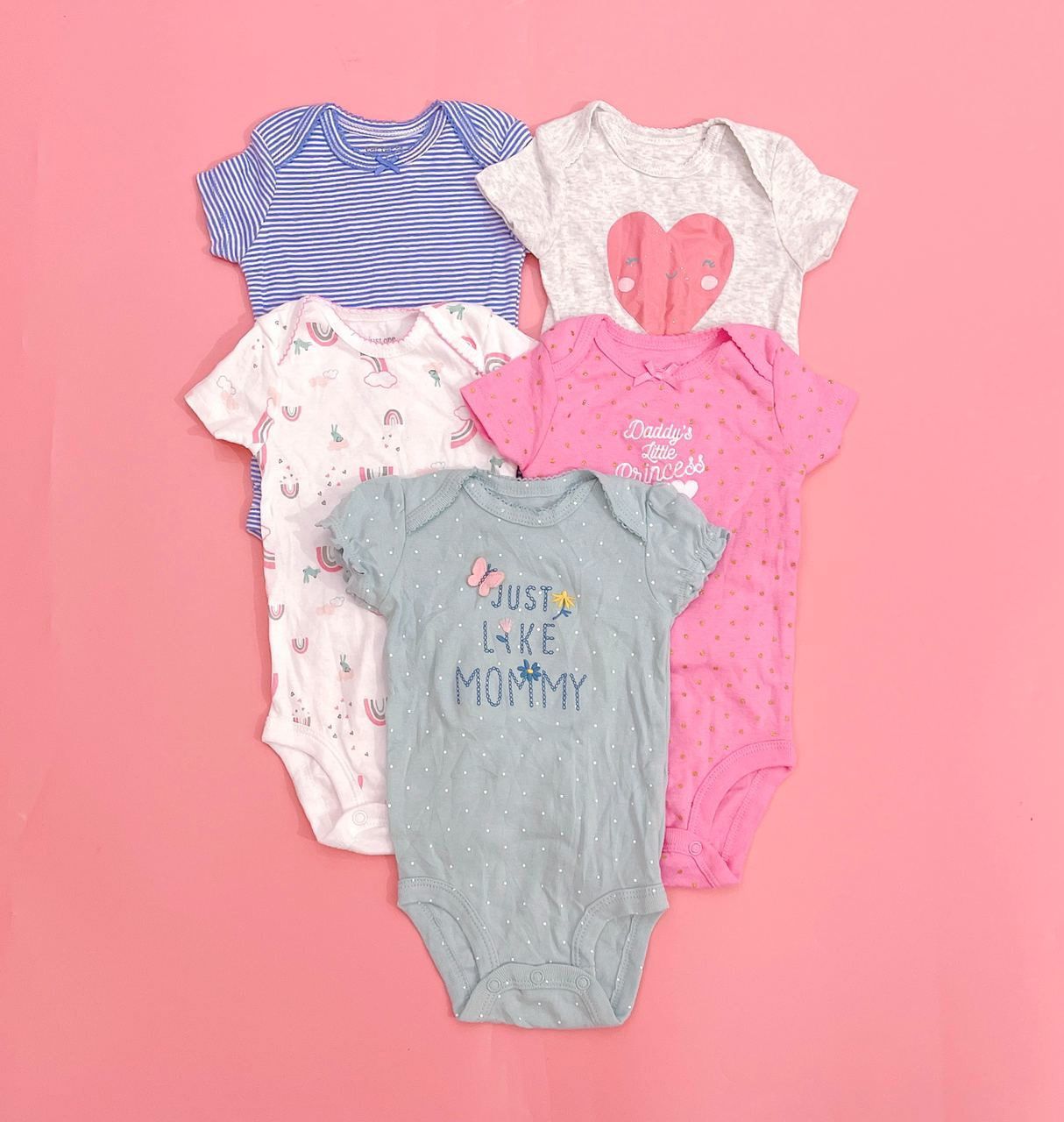  [0-24m] Bodysuit Lẻ Tay Ngắn Bé Gái Cter - Hàng tuyển chọn 