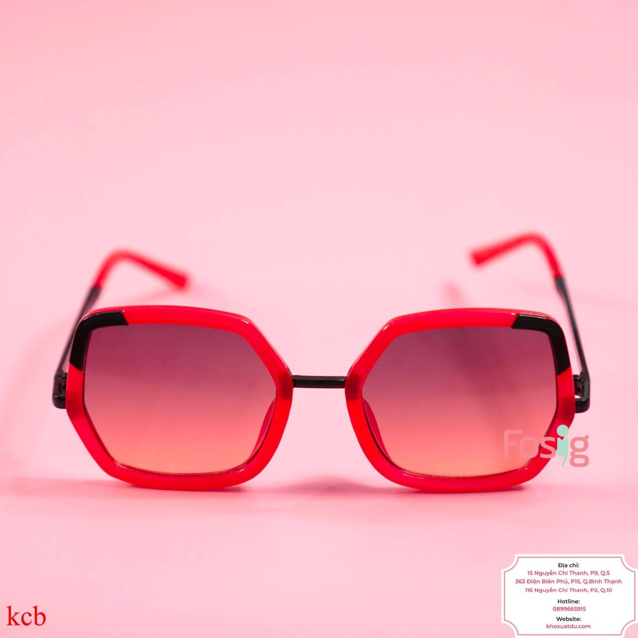  Mắt Kính Cho Bé Trai Unisex - Đỏ Đen DD03 