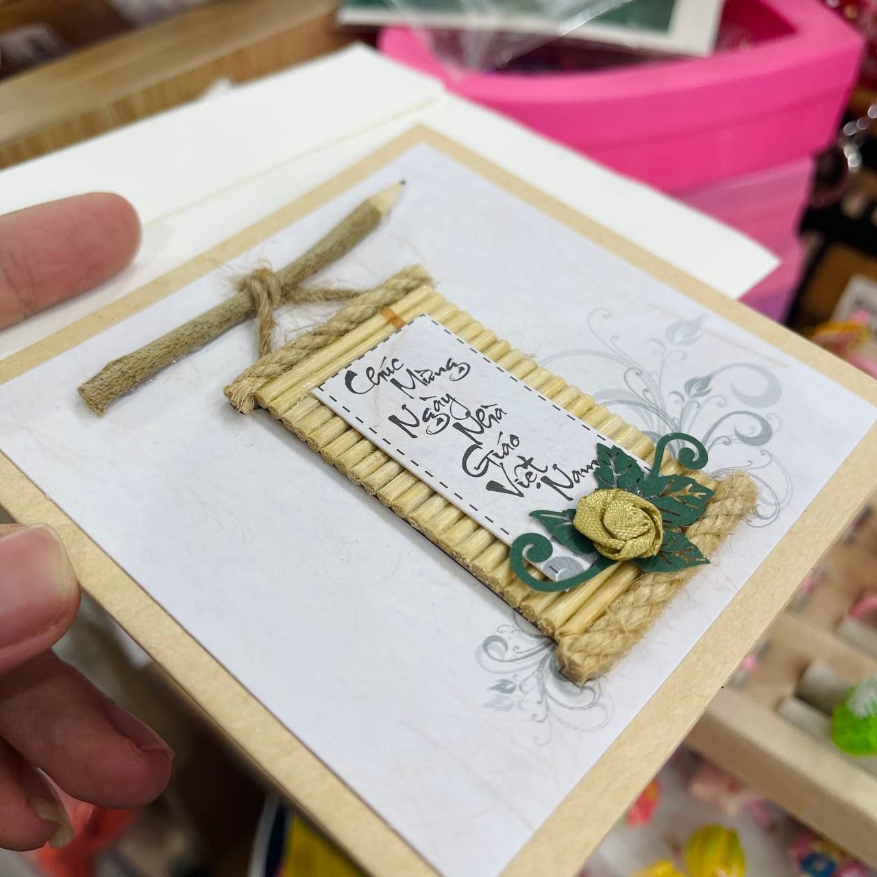 Thiệp Chúc Mừng Kèm Phong Bì Ngày 20/11 - Thiêp Nhỏ Handmade