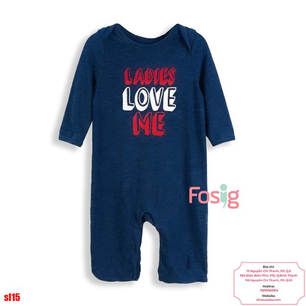  [3-6M] Romper Bé Trai ON - Navy Love 