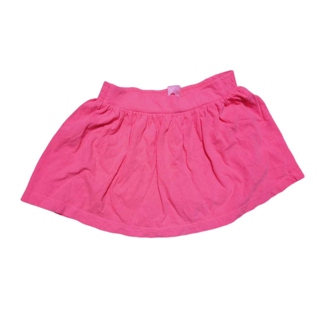 Chân váy thun cotton- Cam dạ quang CV0