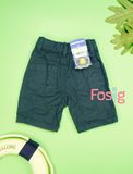  [3m-6m; 9-12m] Quần Short Kaki Bé Trai - Navy Cúc Kem 