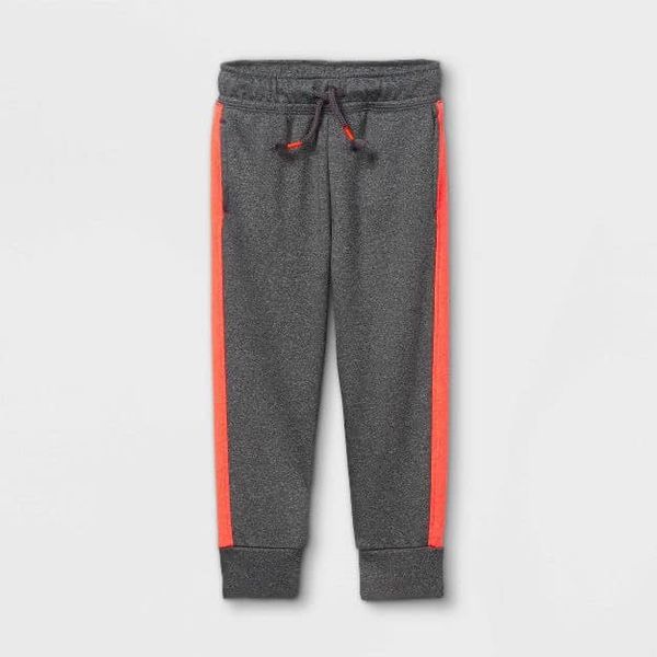  [11-18kg] Quần Dài Jogger CJ Bé Trai - Xám Viền Cam 