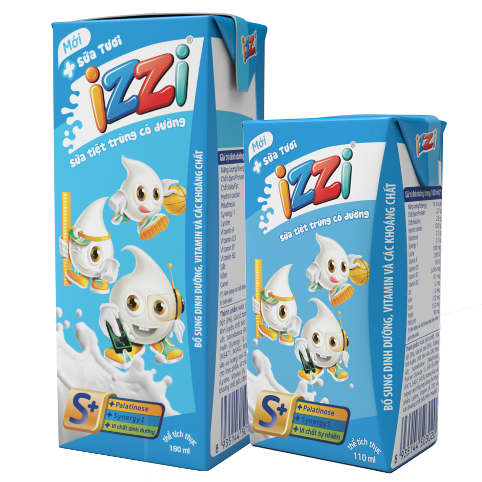 SỮA TT IZZI S+ CÓ ĐƯỜNG 110ML