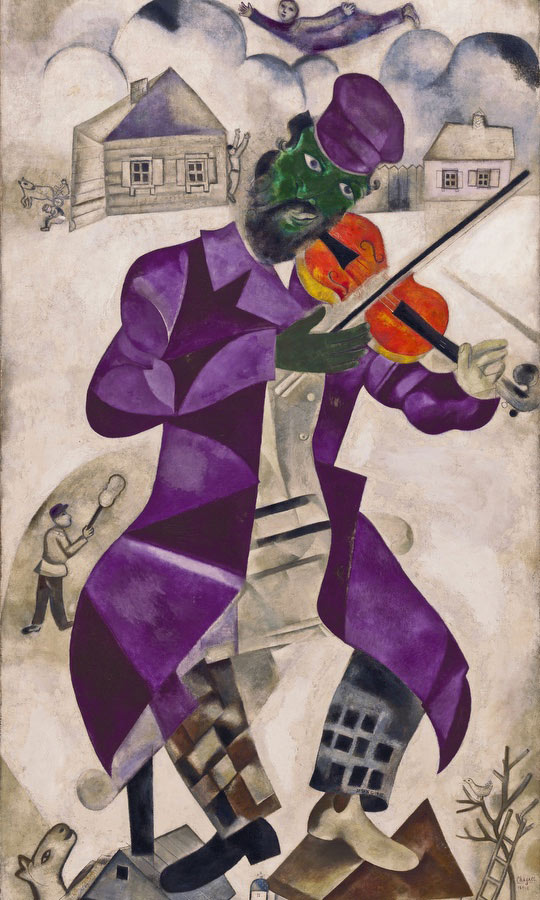 Green Violinist By Marc Chagall Print Masterpieces Curated Fine Art