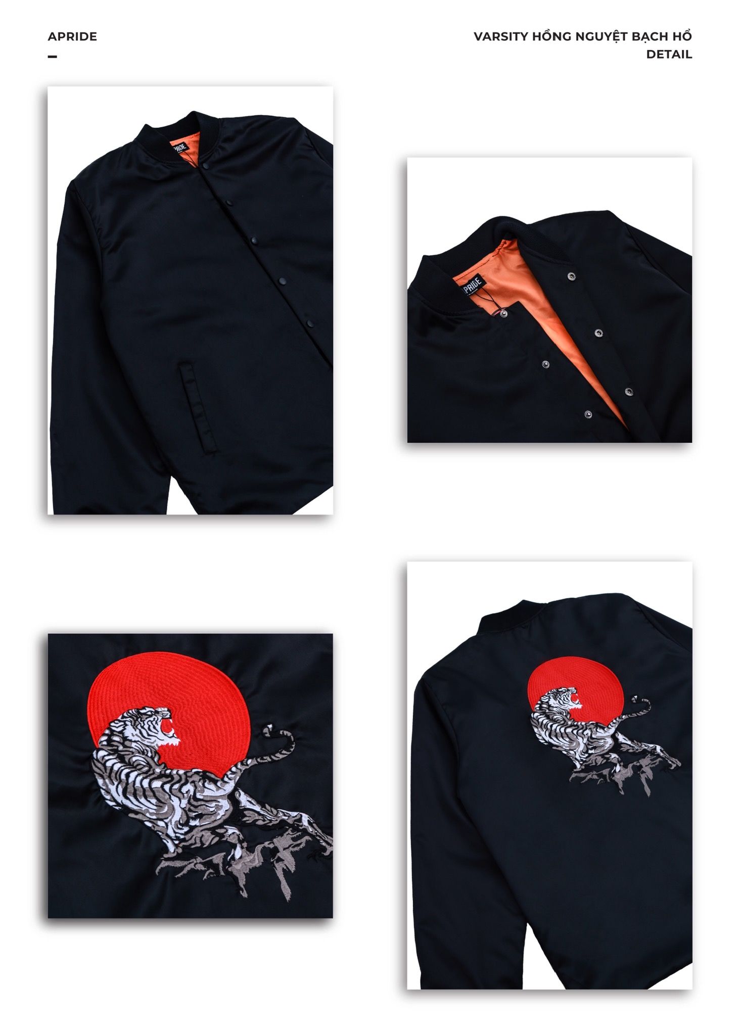 Varsity Jackets “Hồng Nguyệt Bạch Hổ”