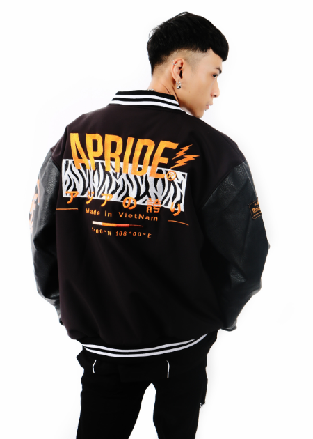 Apride Tiger School Varsity Jackets - Tripple Black