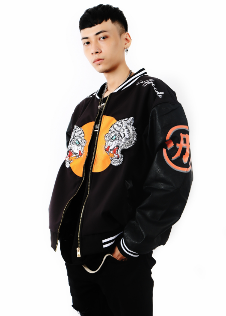Apride Tiger School Varsity Jackets - Tripple Black