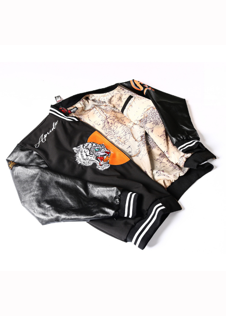 Apride Tiger School Varsity Jackets - Tripple Black