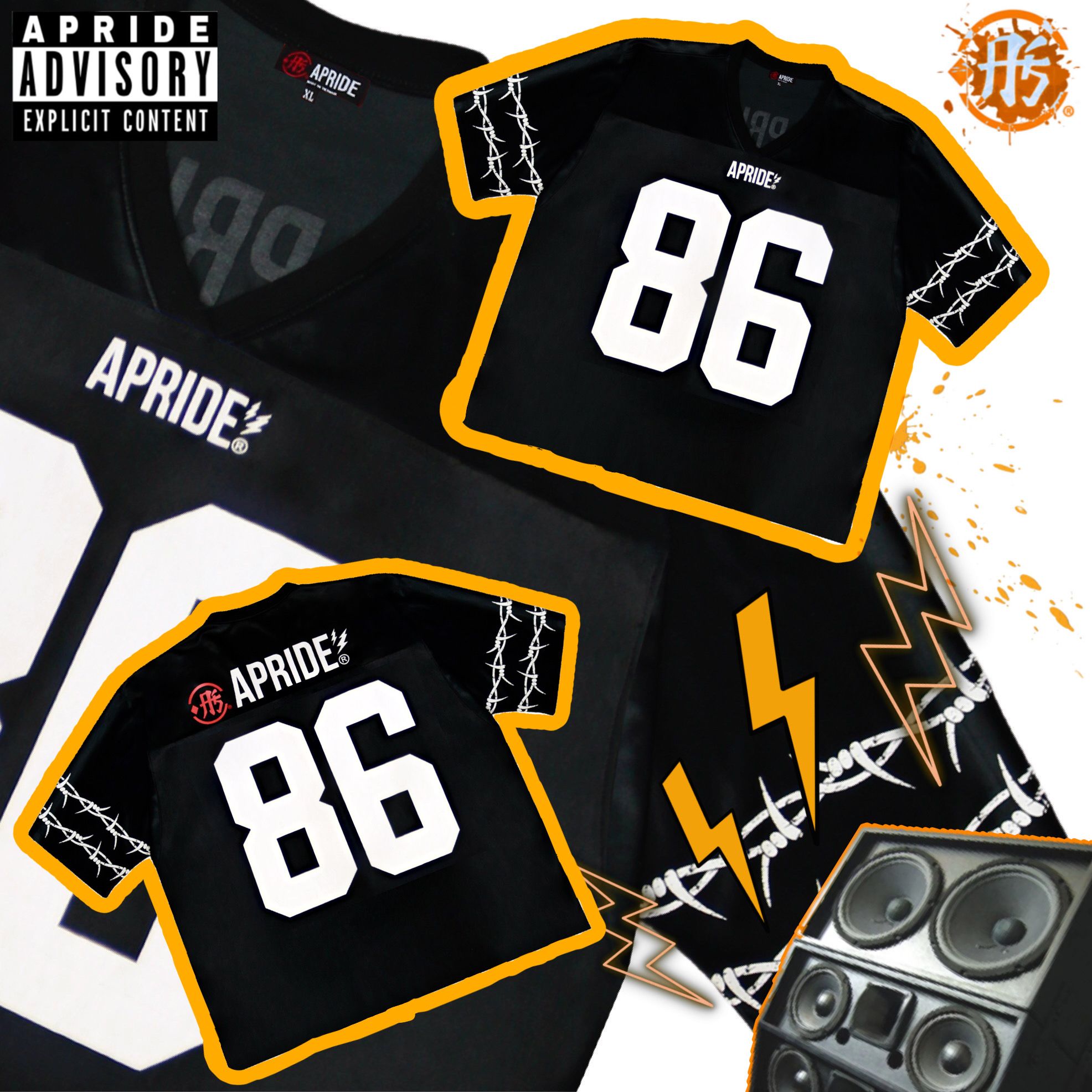  Apride Jersey 86 - Black 