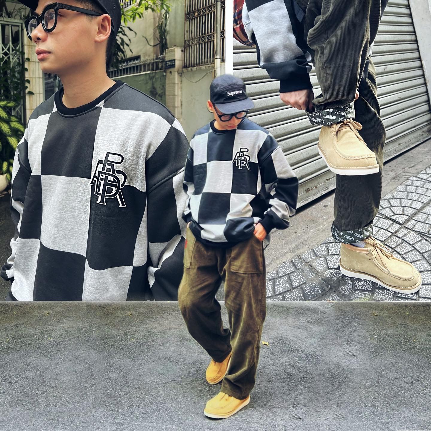  Apride Checkerboard Sweater 