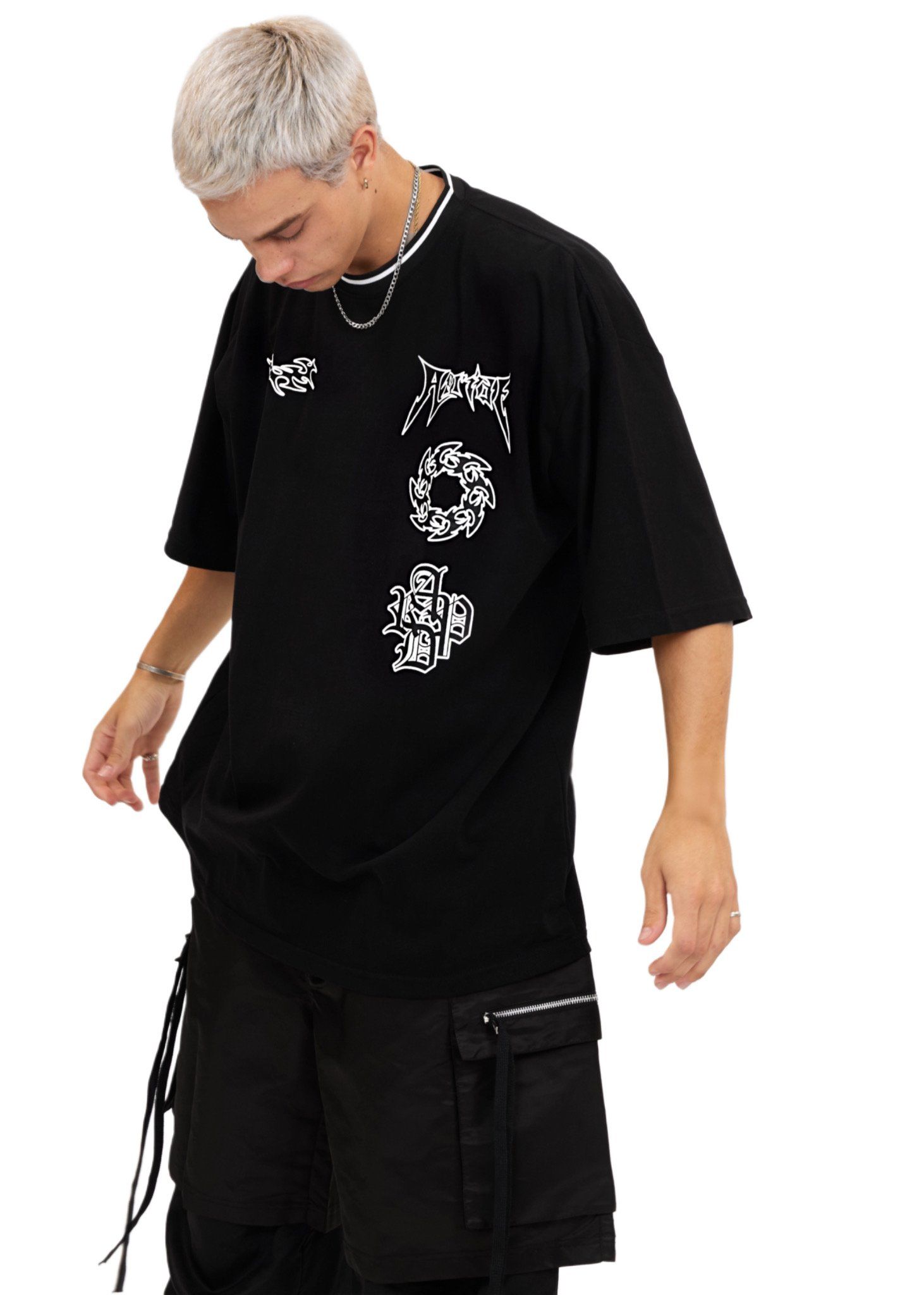 spiky punk tee