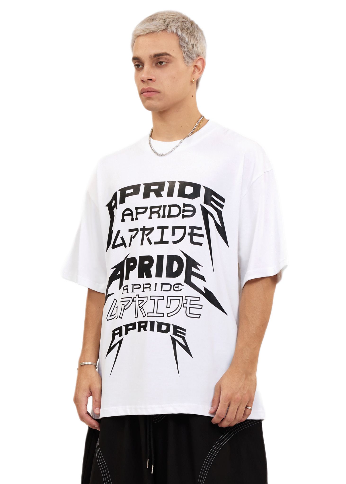 Apride DaFont Spiky Tee - White