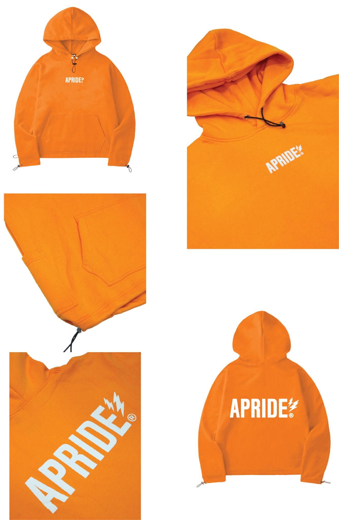  Apride Hoodies Basic Tiger Orange 