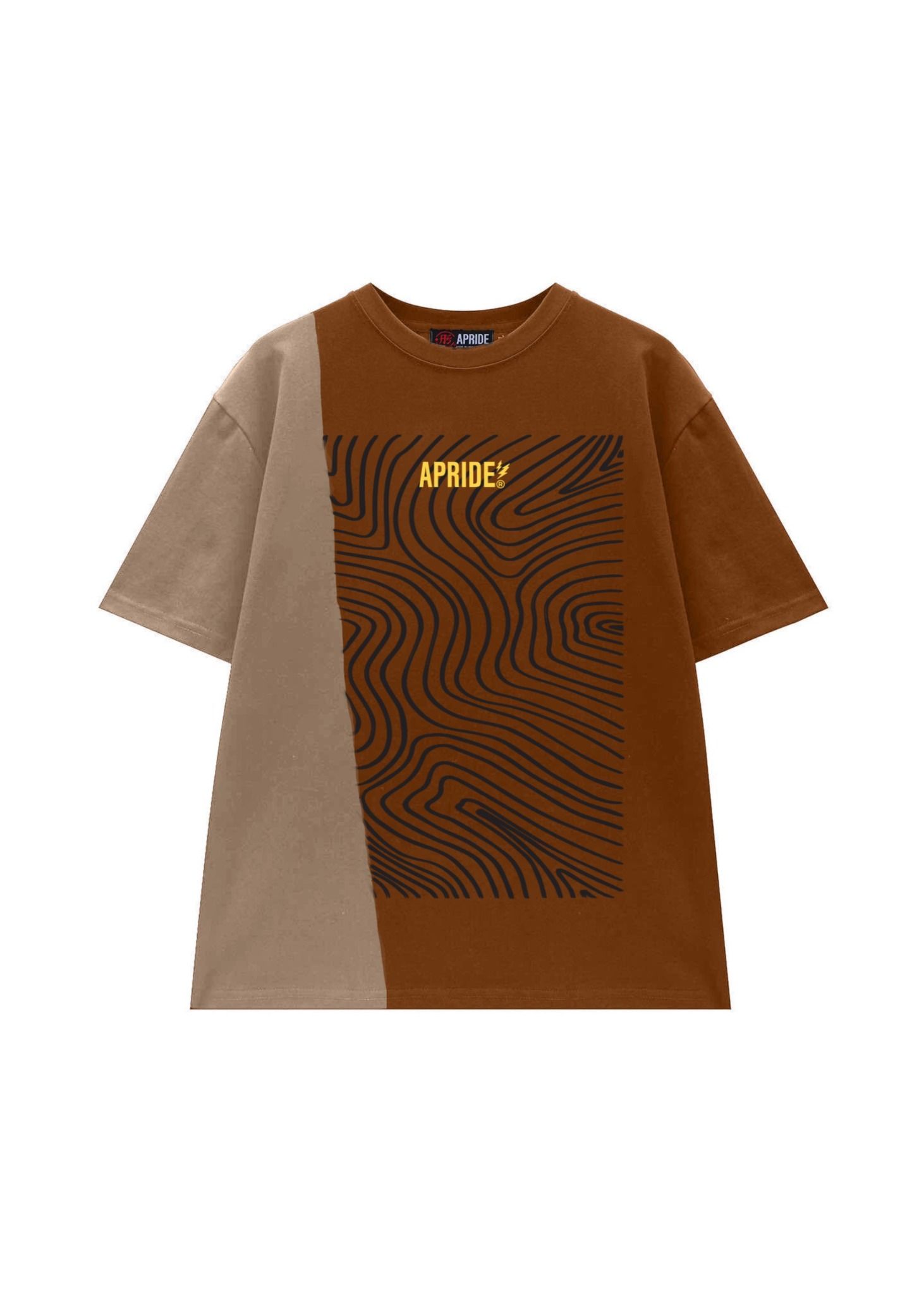 Apride Patch Tee - Constalk & Brown