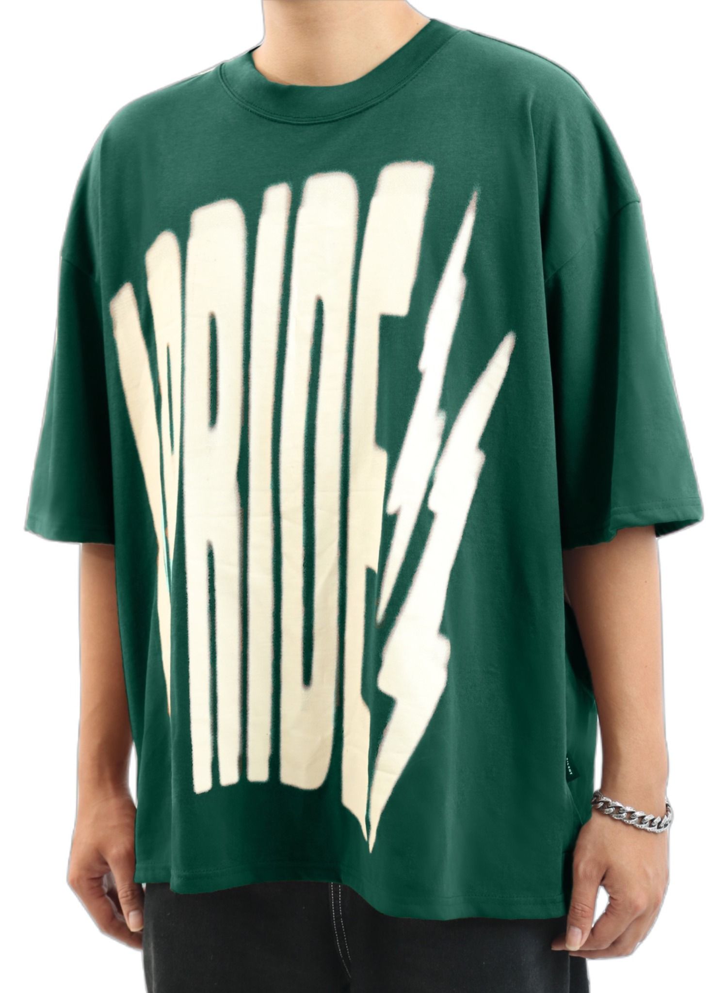 Tee Apride Blurred Logo - Green