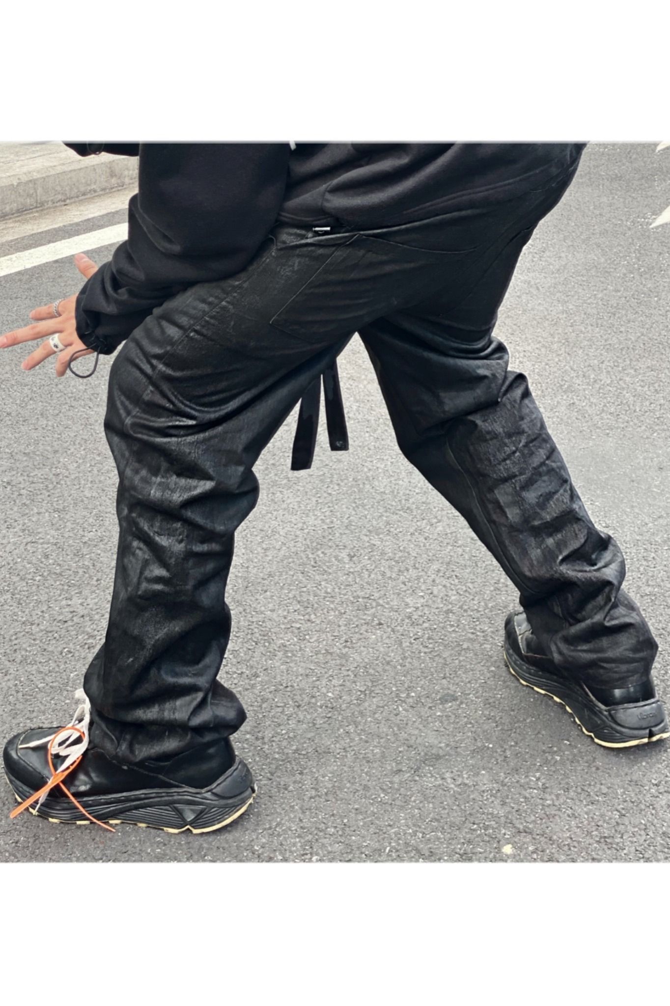 Apride Khaki Waxed Pants