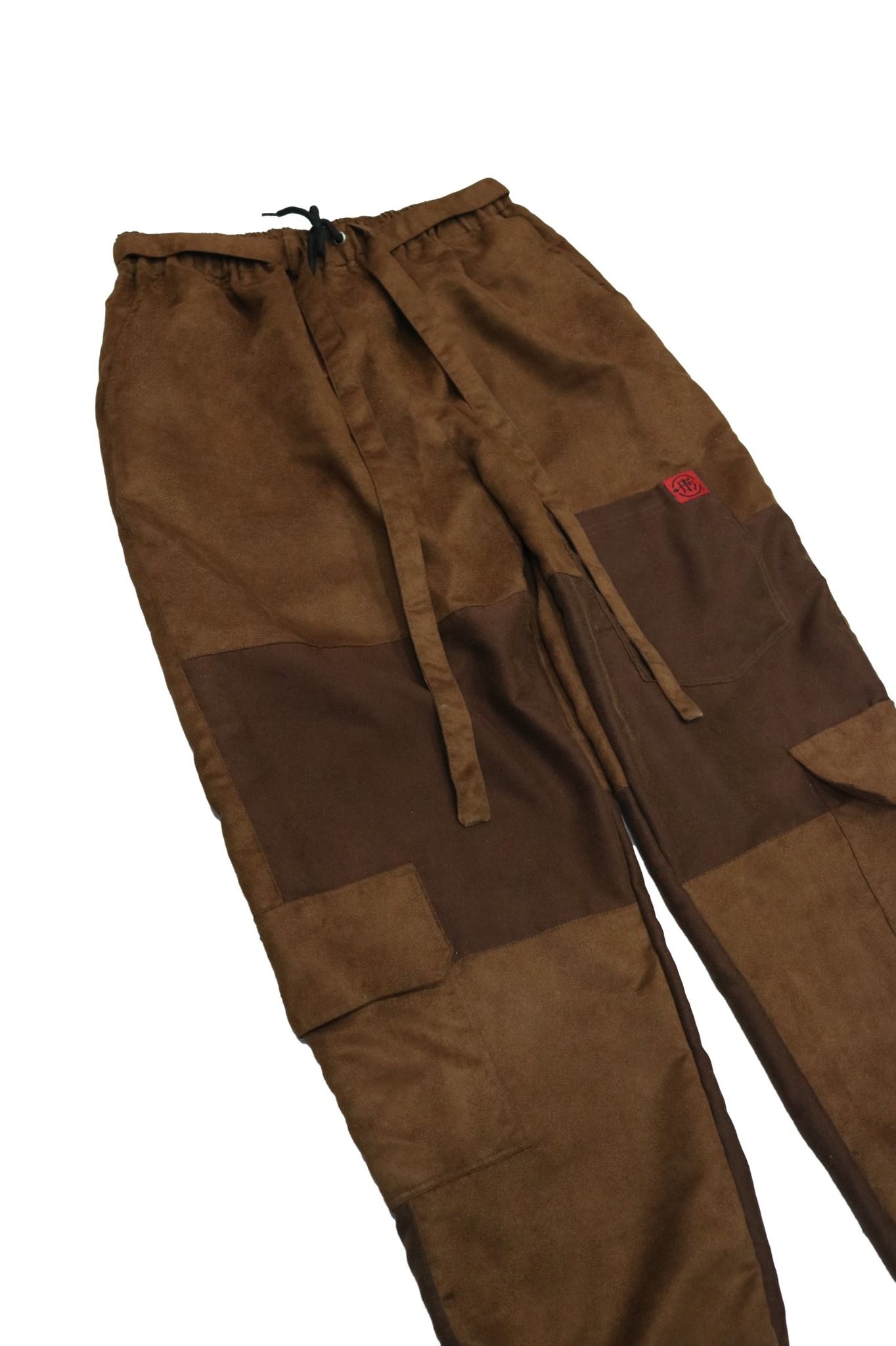 Apride Brown Suede Cargo Pants