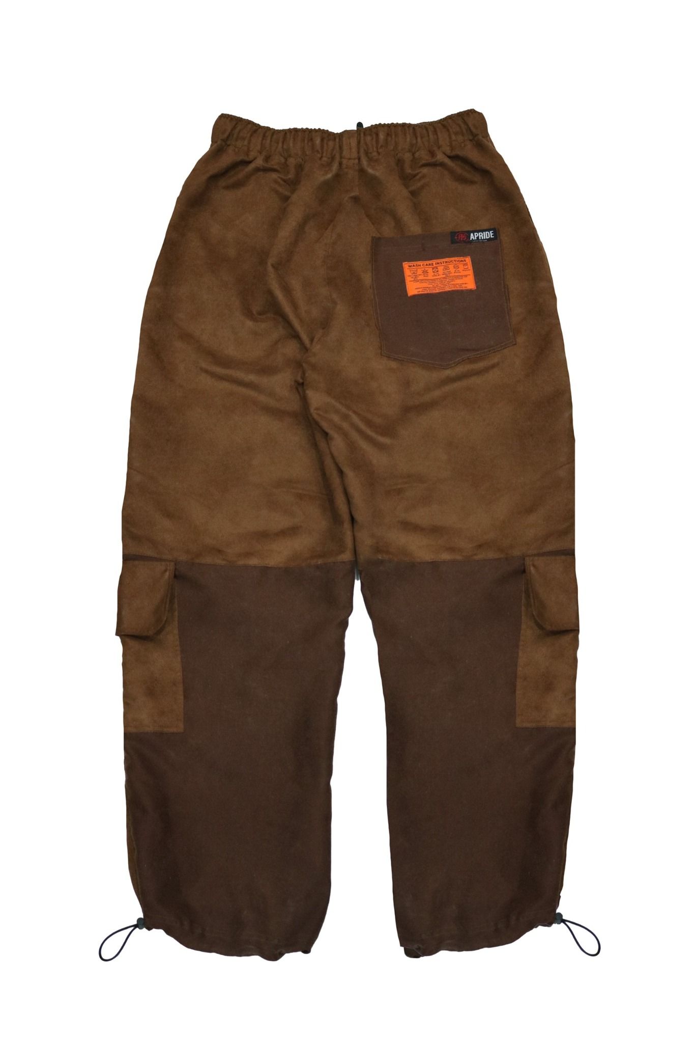  Apride Brown Suede Cargo Pants 