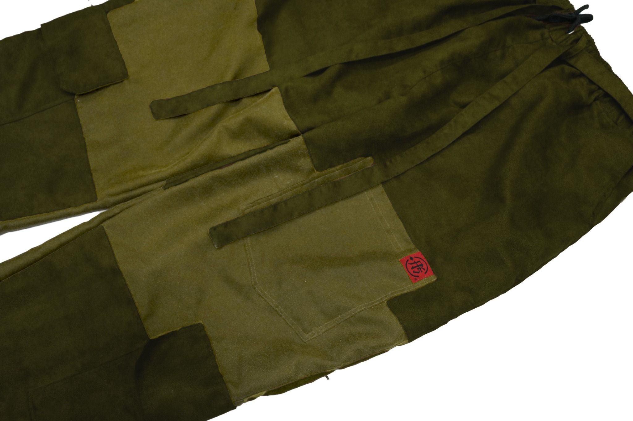 Apride Olive Suede Cargo Pants