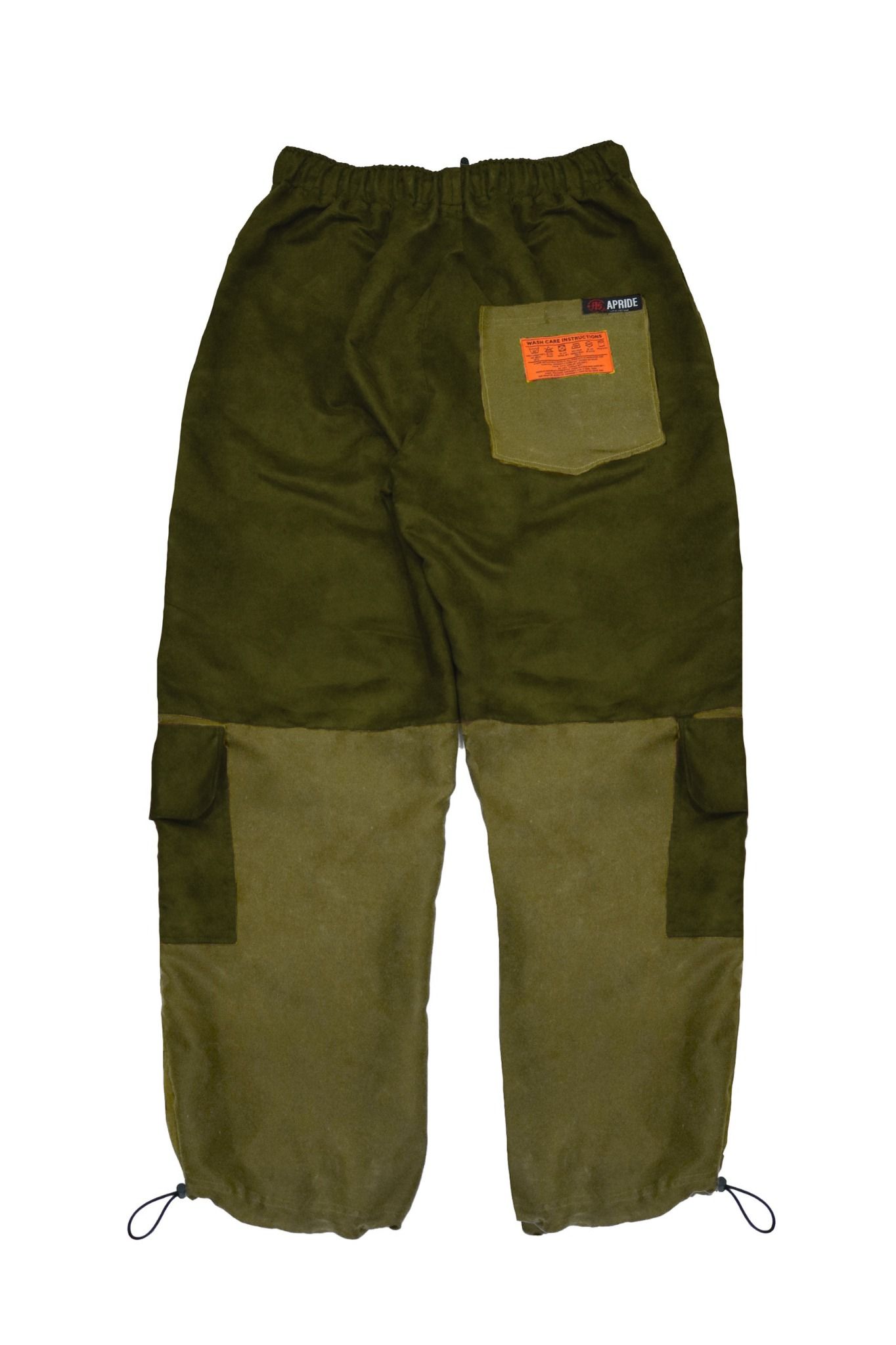 Apride Olive Suede Cargo Pants