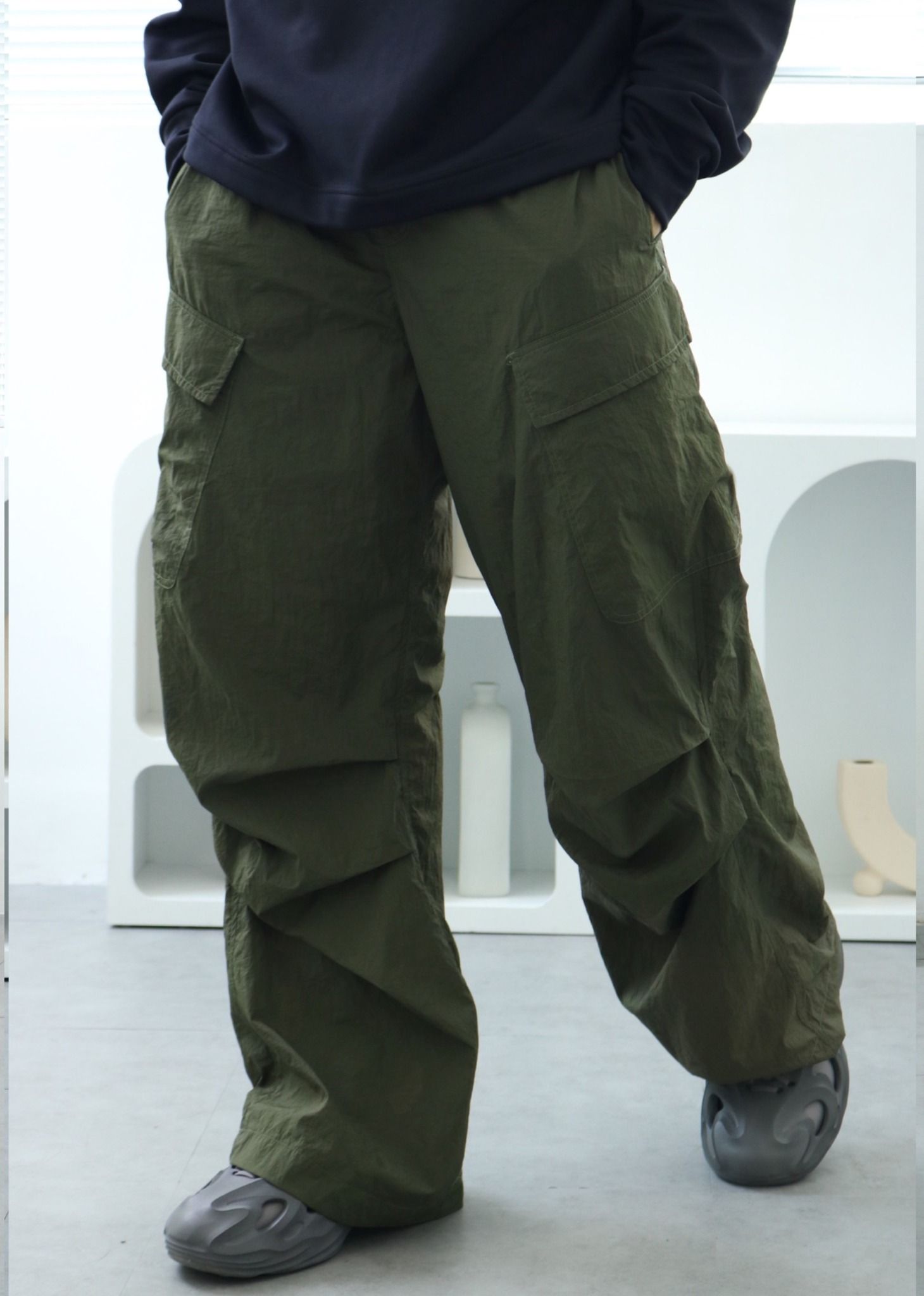 Apride Parachute Pants - Olive