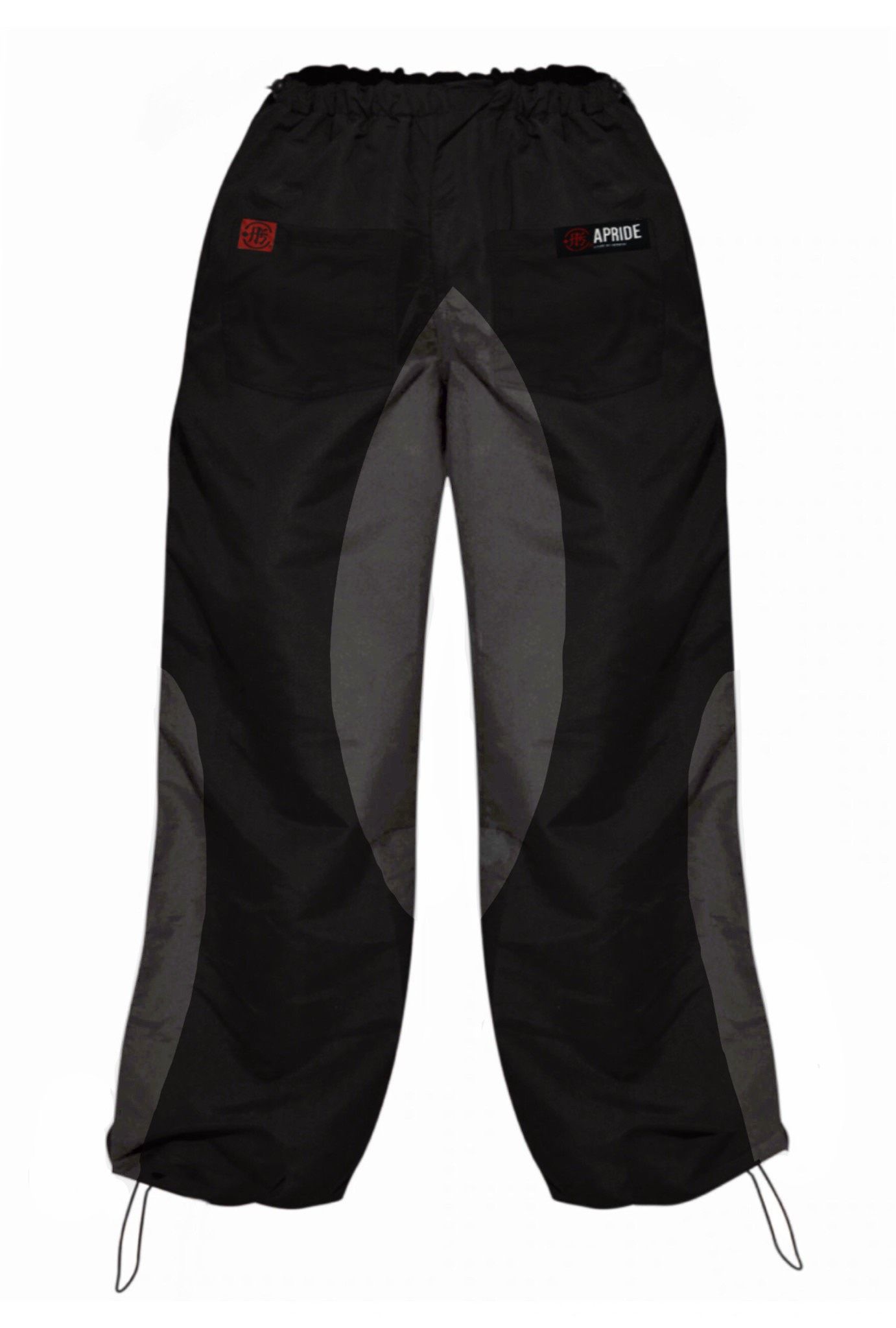  Apride Parachute Patching Pants Black - Grey 