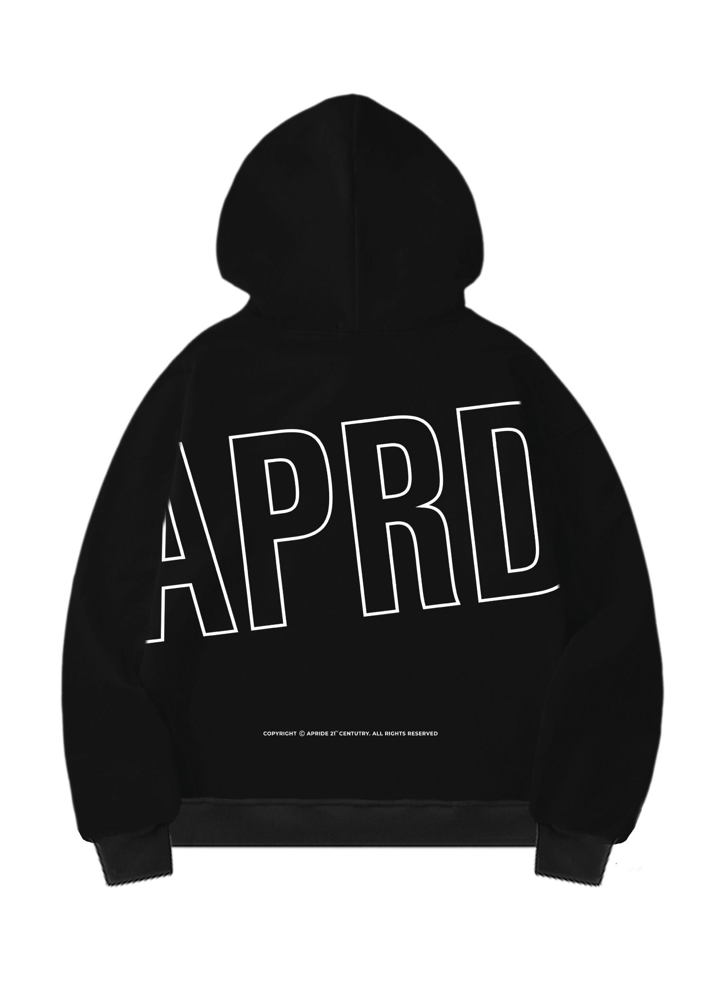 Apride Hoodies Zip APRD - Black