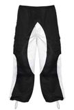  Apride Parachute Patching Pants Black and White 