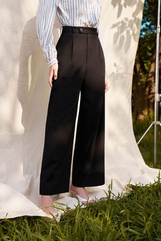 Culottes casual style tuytsy trơn đen