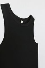 Áo Tanktop crop thun tăm màu đen