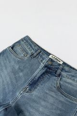Quần jeans ống flare denim màu stone wash