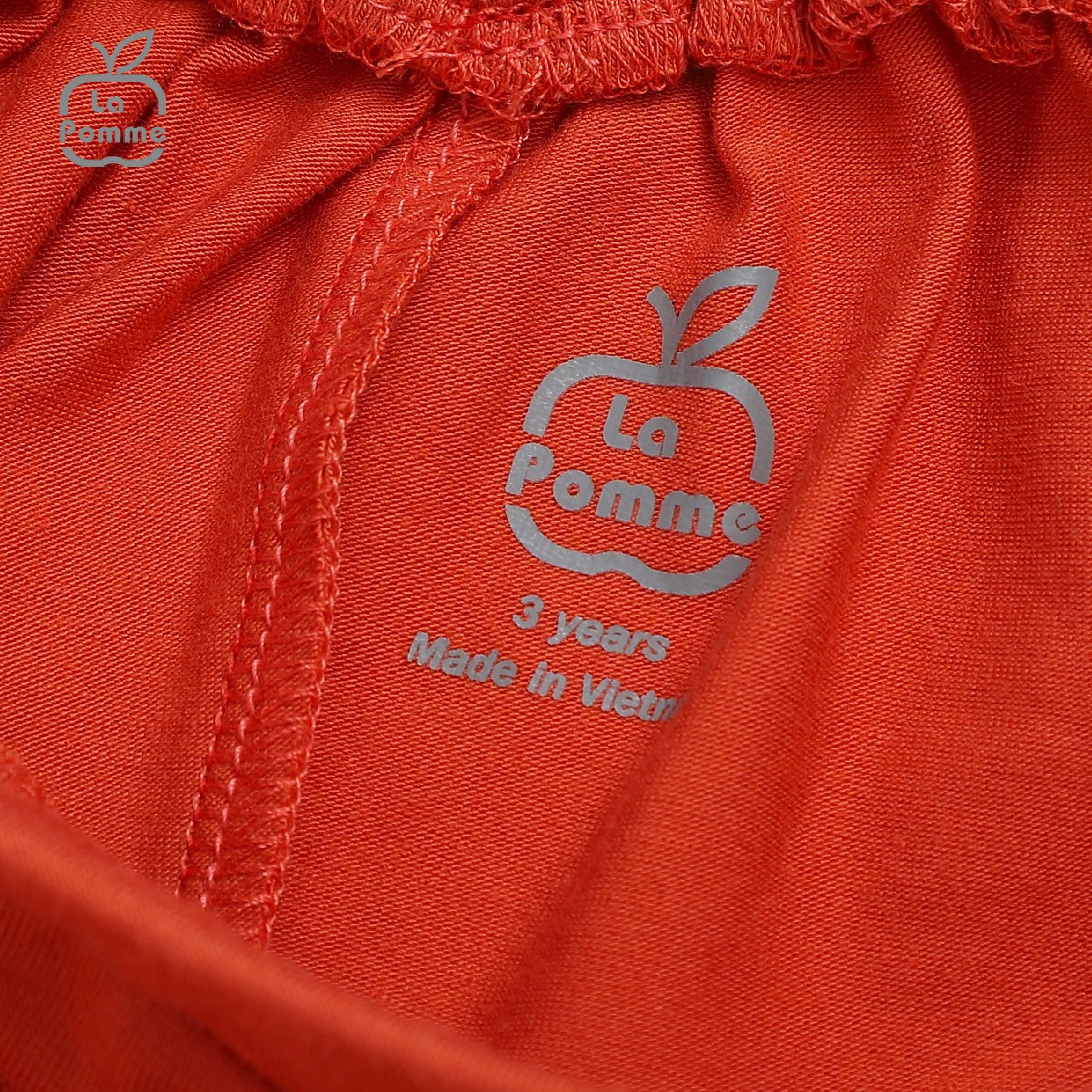 Bộ ba lỗ La Pomme Colorful - Cam