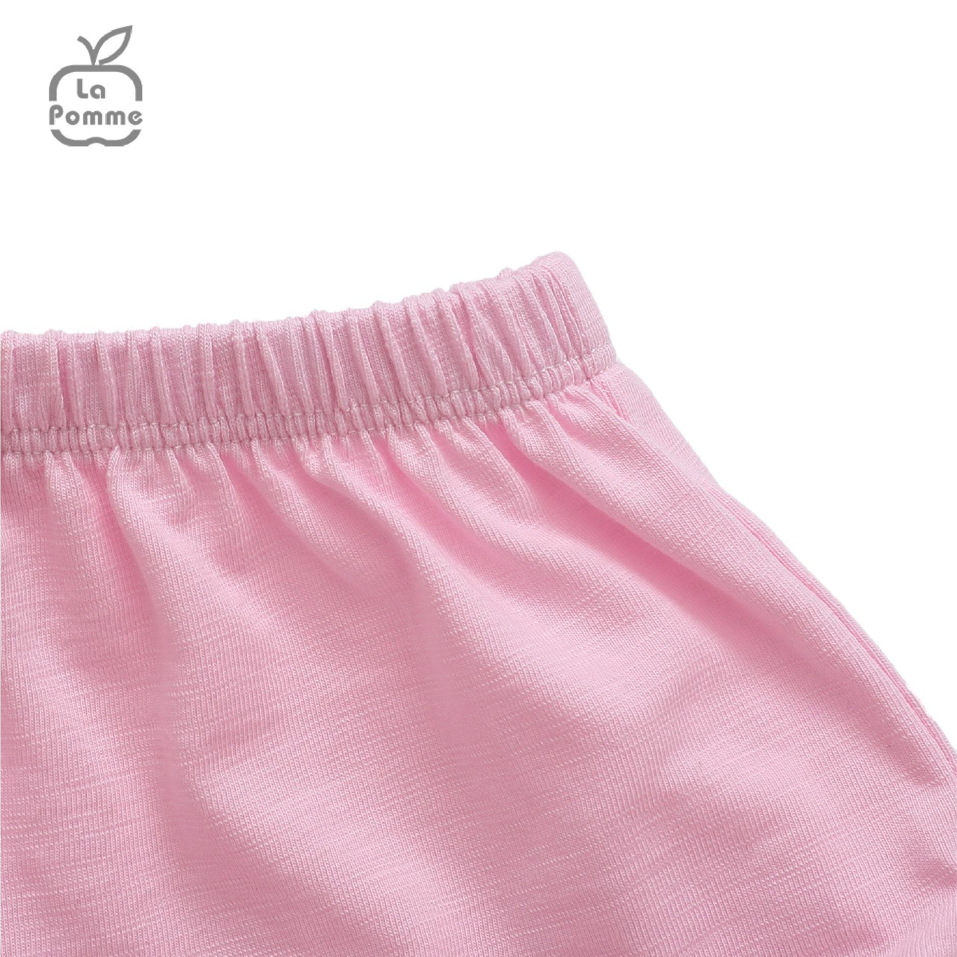Bộ cộc tay La Pomme sắc màu vui nhộn - Hồng