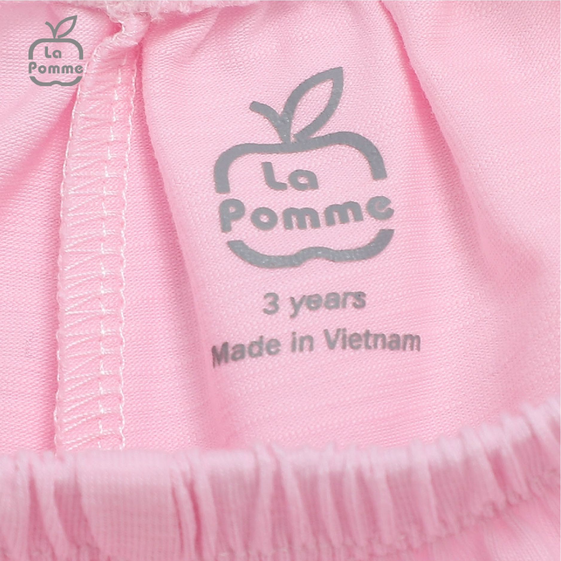 Bộ cộc tay La Pomme sắc màu vui nhộn - Hồng