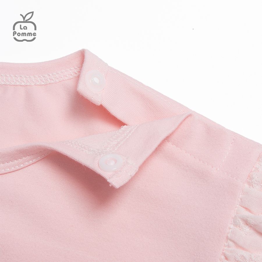 Bộ cộc tay La Pomme Shining Smile - Hồng