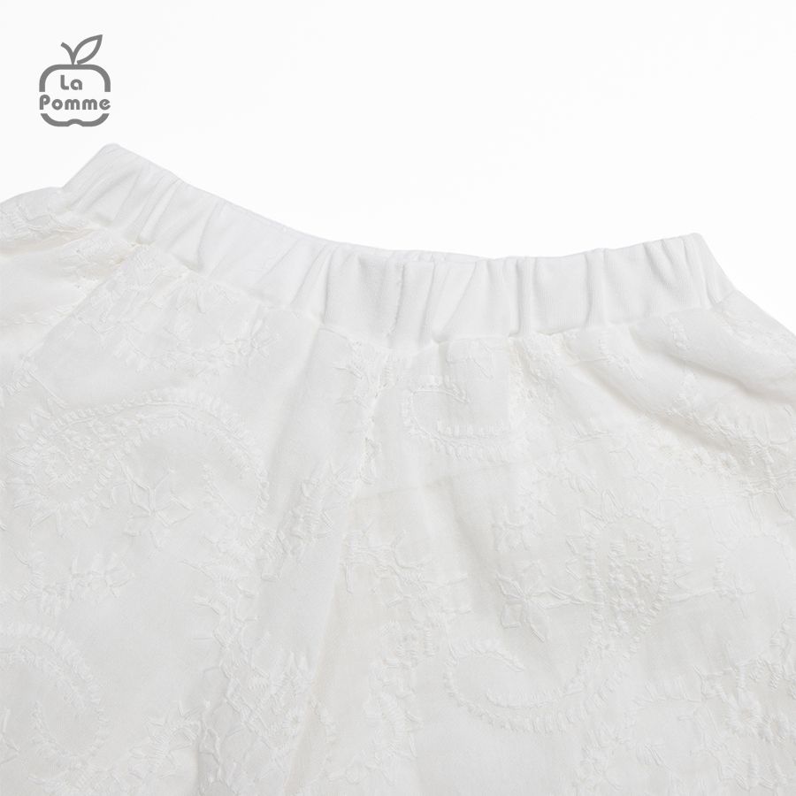 Bộ cộc tay La Pomme Shining Smile - Trắng