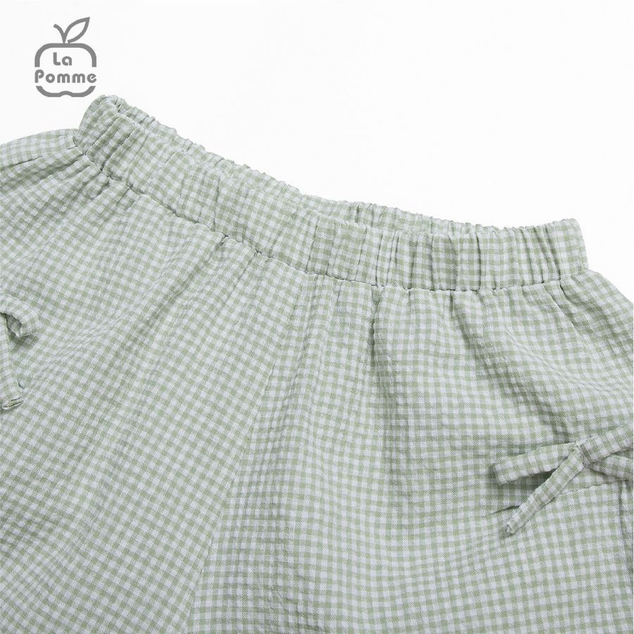 Bộ cộc tay La Pomme Caro vui nhộn - Xanh lá