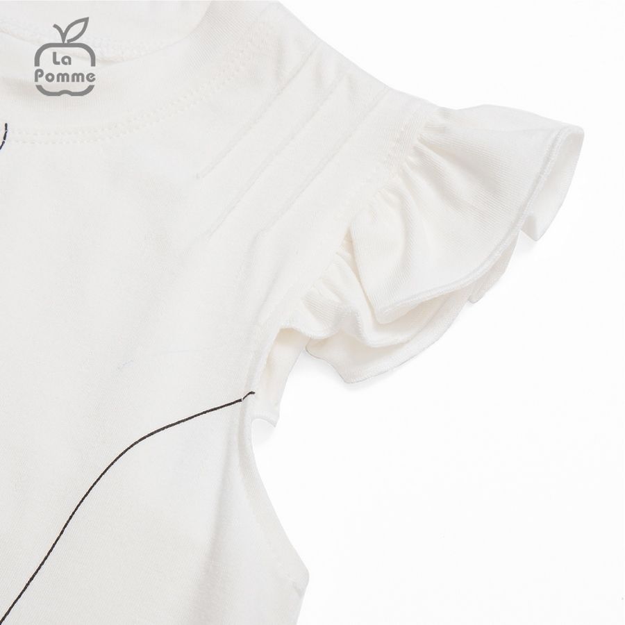 Bộ cộc tay La Pomme Caro vui nhộn - Xanh lá