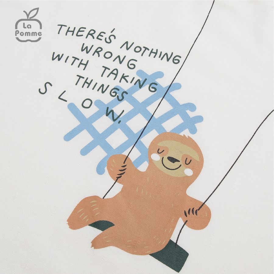 Bộ cộc tay La Pomme Caro vui nhộn - Vàng