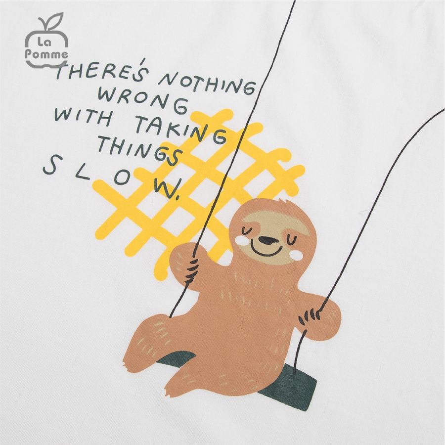 Bộ cộc tay La Pomme Caro vui nhộn - Xanh lá