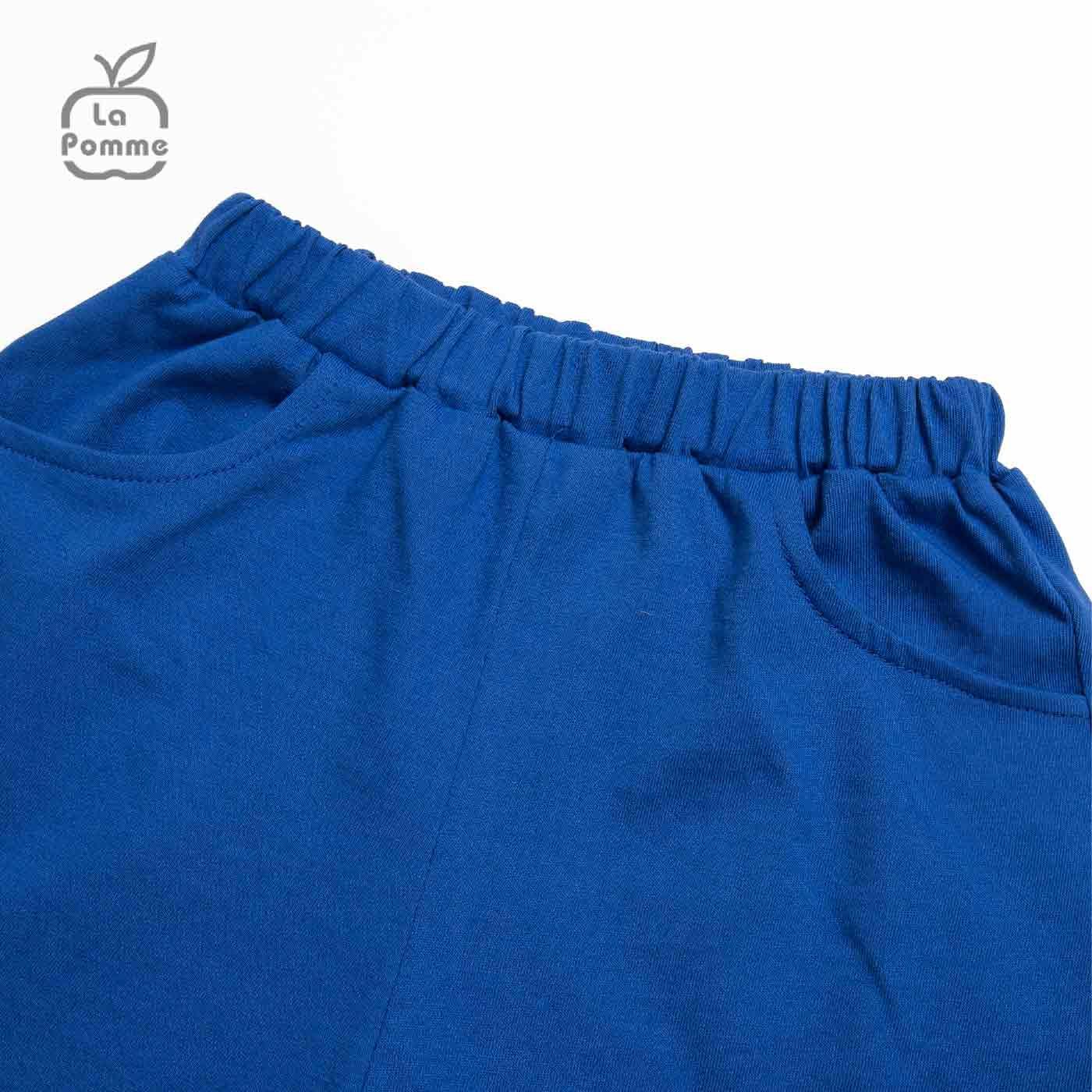 Bộ cộc tay La Pomme Smiling Polo - Be